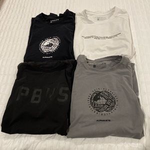 4 Alphalete Shirts